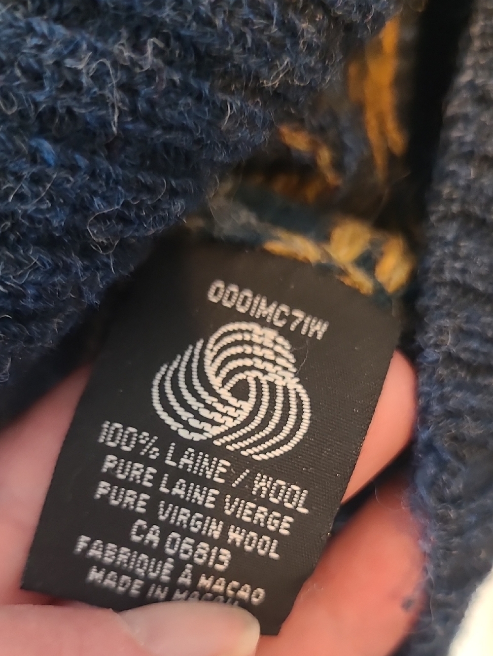 Edinburgh Tartan Shop Men’s Size L Pure Wool Sweater Long Sleeve-Crew Neck - Picture 3 of 4